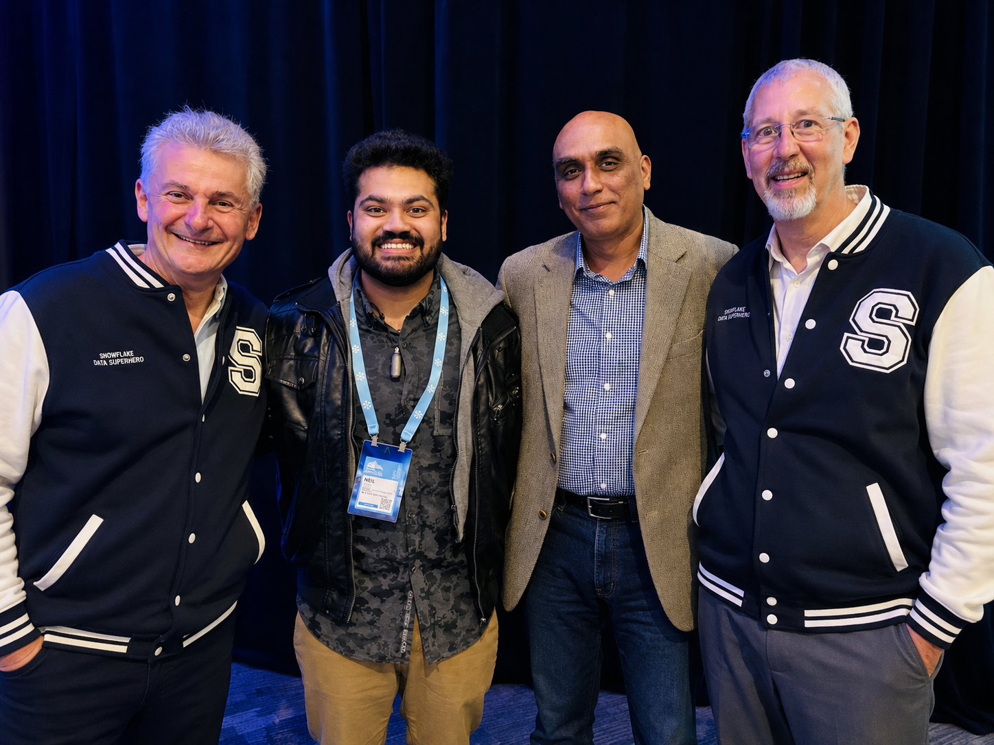 Neil with Benoit Dageville, Thierry Cruanes and CTO S. Muralidhar
